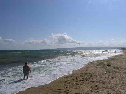 The coastline to the horizon