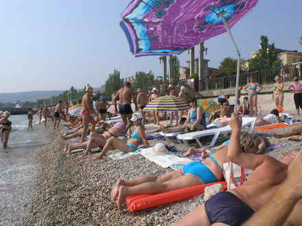 Theodosia city beach Kamushki