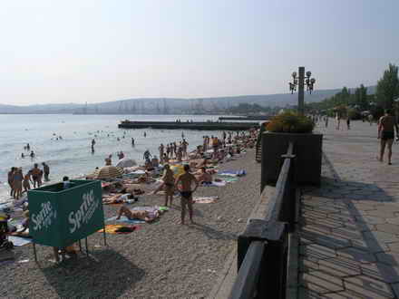 Morning embankment Feodosia