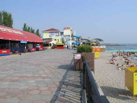 Feodosia embankment in the morning