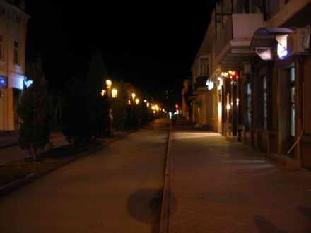 Evening, the street Zemskaya