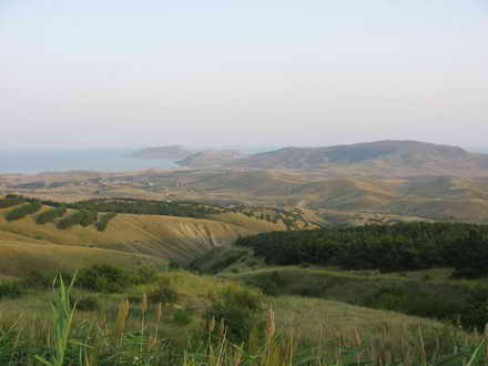 View from the Tepe-Oba in Dvuyakornaya Bay
