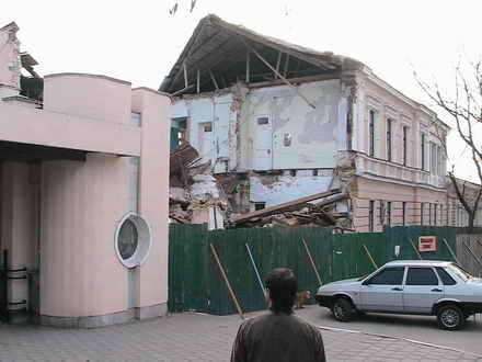 There was a sanatorium, remained half