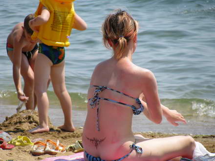 A girl with tattoos
