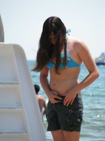 On the beach is good, and better at the disco
