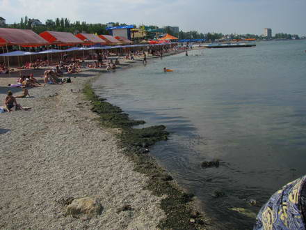 Beach after storm