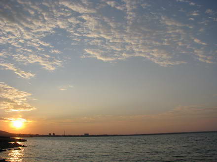 Sunset on the beach Chumka