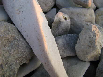 Cobblestone beach in the area of Chumka