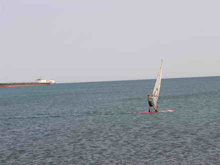 Sail against diesel
