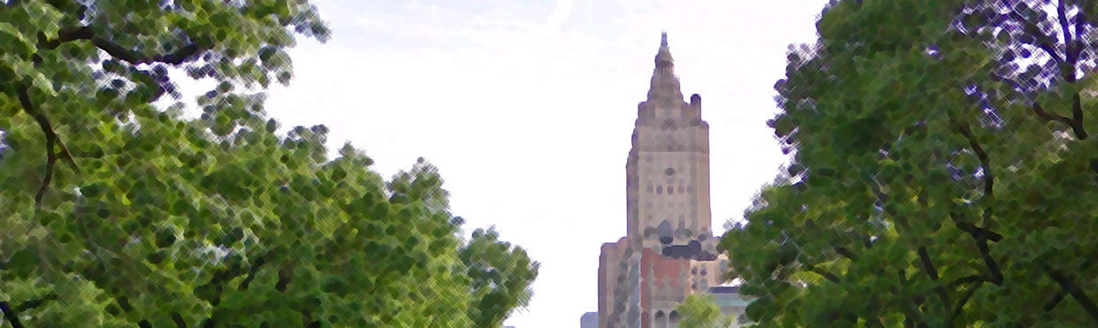 Central park. Map of Manhattan