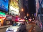 On the streets at night as bright as day Manhattan