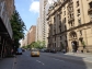 Yellow taxi on the street in Manhattan