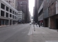 Deserted streets of Manhattan